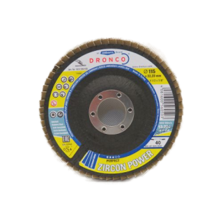 115mm Zirconium GAZA Tapered Dronco Flap discs P40 grit