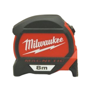 Milwaukee 8mtr metric Premium Magnetic Tape Measure each