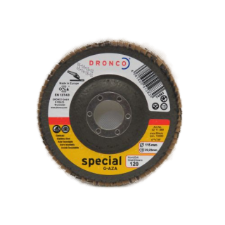 115mm Zirconium GAZA Tapered Dronco Flap discs P120 grit