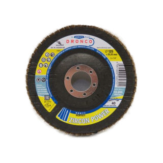125mm Zirconium GAZA Tapered Dronco Flap discs P40 grit