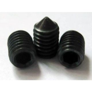 M6 x 10mm Socket Set Grub Screw Cone Point DIN914 Grade 14.4 Self Colour