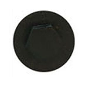 Hexagon Cover Cap 16mm Black