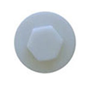 Hexagon Cover Cap 16mm White