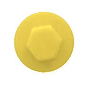 Hexagon Cover Cap 16mm Aztec Yellow