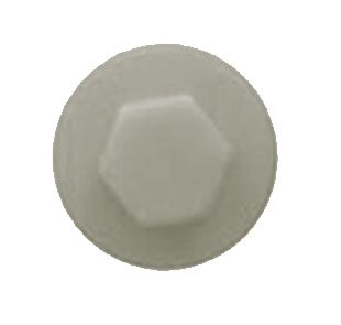 Hexagon Cover Cap 16mm Goosewing Grey