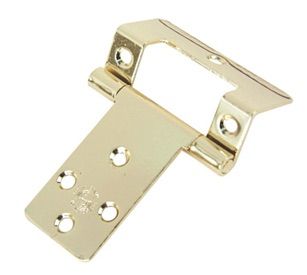 50mm x 16mm Cranked Zinc Flush Hinge