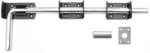 450mm (18 in) Garage Door Bolt Black set