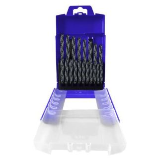 Heller 19 piece 1-10mm HSS Ground Flute Tin Coated Twisted Drill Set each