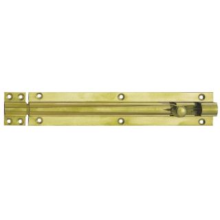 6in x 1in Straight Barrel Bolt Polished Brass