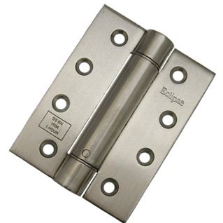 4in 102mm x 76mm x 3mm Spring Action Hinge SSS 2 hinges