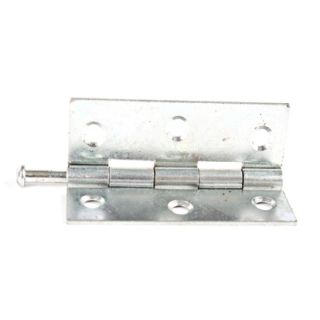 75mm Loose Pin Butt Hinges Square Corners BZP