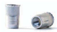 M6 x 15mm Reduced CSK Head Knurled Body Rivet Nut BZP