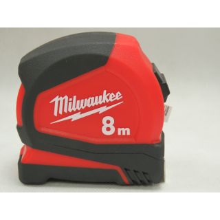 Milwaukee 8mtr Metric Pro Compact Tape Measure (FREE HAT) each