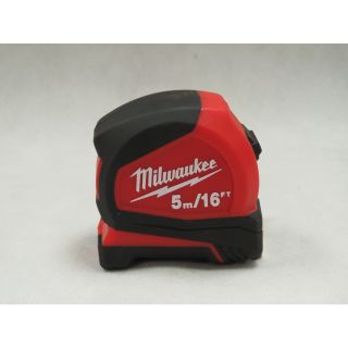 Milwaukee 5mtr Pro Compact Tape Measure Metric/Imperial (FREE HAT) each