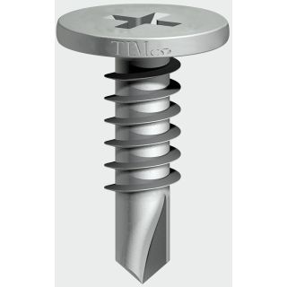 5.5 x 26mm PH2 Low Profile Pancake Head Self Drill Tek Screw