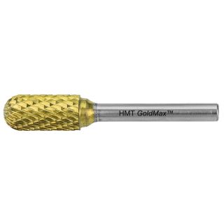 HMT GoldMax TCT Burr 6mm Ball Nosed Cylinder per each