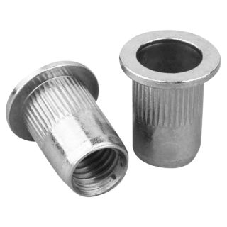 M6 x 14.5mm Flange Head Rivet Nuts Knurled Body A2 Stainless steel