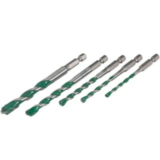 Heller QuickBit AllMat 5 piece Drill bit set dia 4 5 6 8 10mm