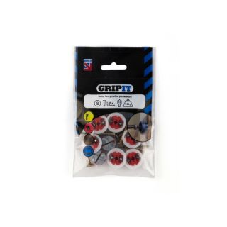 18mm Red Gripit Pack of 8 Fixings