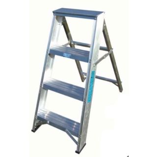 3 tread Swing Back Aluminium Stepladders