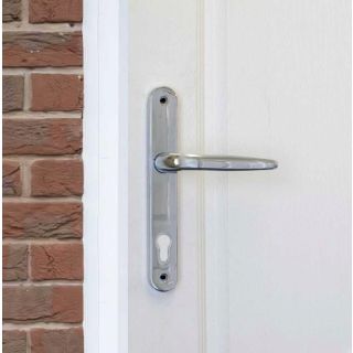 Sparta Quantum Lever-Lever Long Backplate Door Handle 92mm Pol Chr